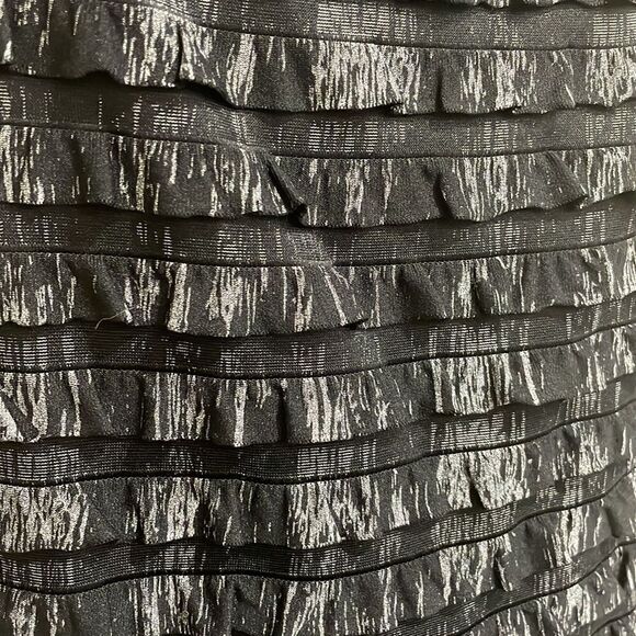 NWOT R&M Richards black and grey sheer layered dress. Size 8 M medium - Picture 3 of 10